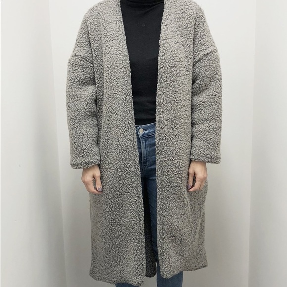 Priory Jackets & Blazers - Priory Teddybear Coat in Heather Grey